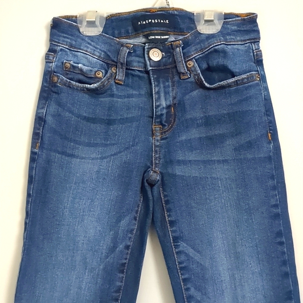 Aeropostale Low Rise Skinny Jeans Size Junior 000 Regular